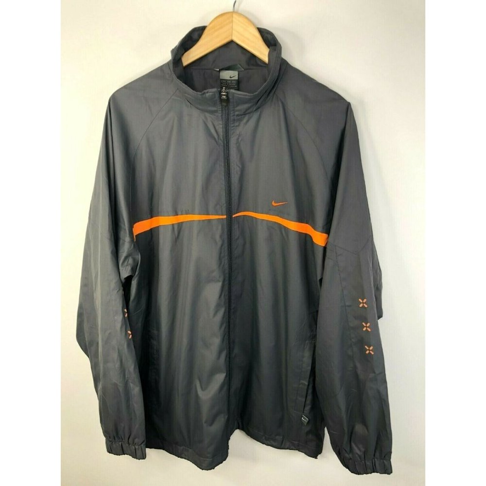 Nike Clima fit Jacket Mens XXL Windbreaker Gray